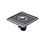 bathroom floor drain chrome SS square floor drain
